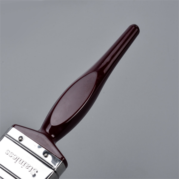 2-Zoll-schwarze PBT-Kunststoff-Rundgriff Steinlose Stahl-Ferrule-Wasserbasis-Farbbürste